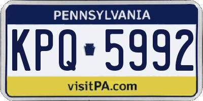 PA license plate KPQ5992