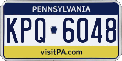 PA license plate KPQ6048