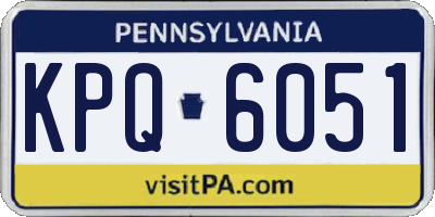 PA license plate KPQ6051