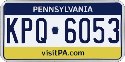 PA license plate KPQ6053