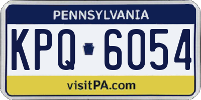 PA license plate KPQ6054