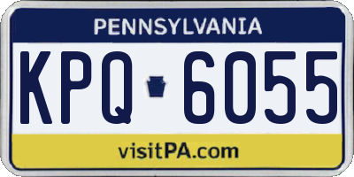 PA license plate KPQ6055