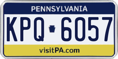 PA license plate KPQ6057