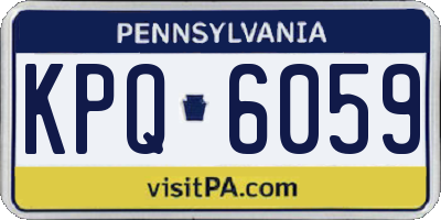 PA license plate KPQ6059
