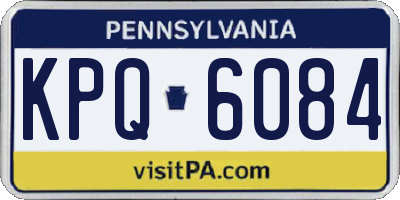 PA license plate KPQ6084