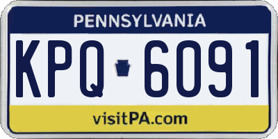 PA license plate KPQ6091