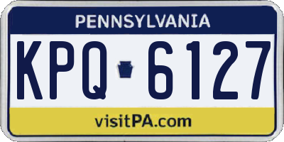 PA license plate KPQ6127