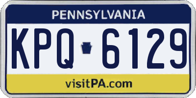 PA license plate KPQ6129
