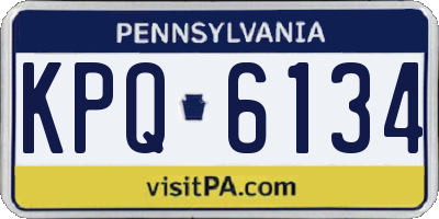 PA license plate KPQ6134