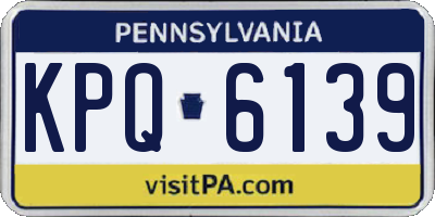 PA license plate KPQ6139