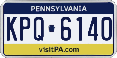 PA license plate KPQ6140