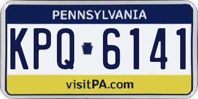 PA license plate KPQ6141
