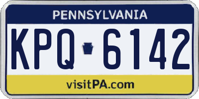 PA license plate KPQ6142