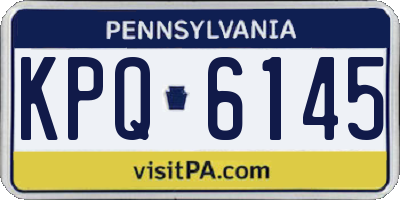 PA license plate KPQ6145