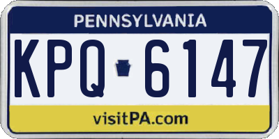 PA license plate KPQ6147