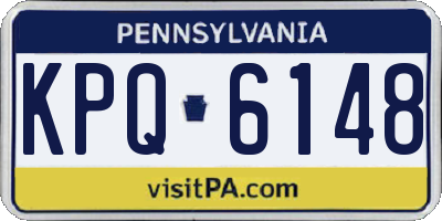 PA license plate KPQ6148