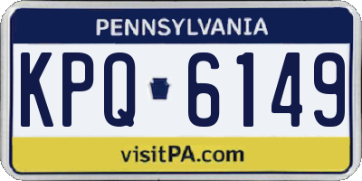 PA license plate KPQ6149