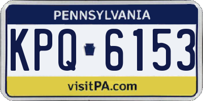 PA license plate KPQ6153