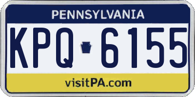 PA license plate KPQ6155