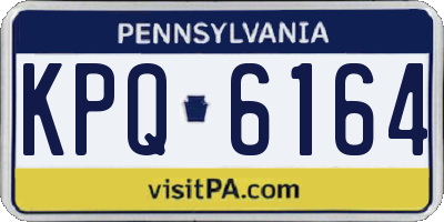 PA license plate KPQ6164