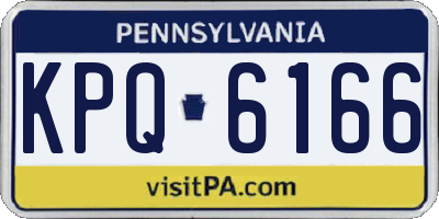 PA license plate KPQ6166