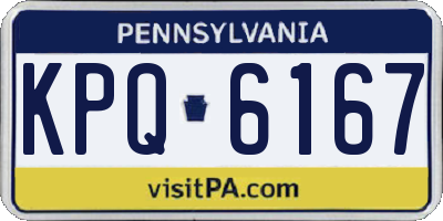 PA license plate KPQ6167