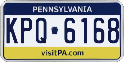 PA license plate KPQ6168