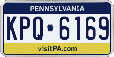 PA license plate KPQ6169
