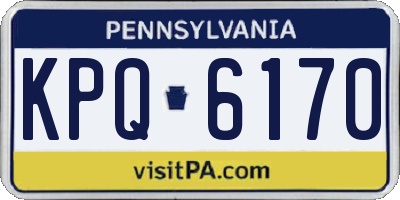 PA license plate KPQ6170