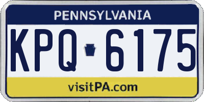 PA license plate KPQ6175