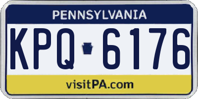 PA license plate KPQ6176