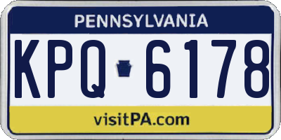 PA license plate KPQ6178