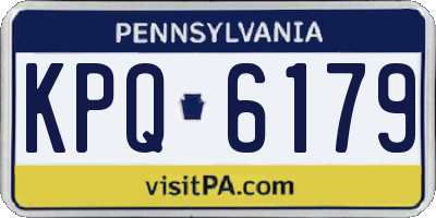 PA license plate KPQ6179