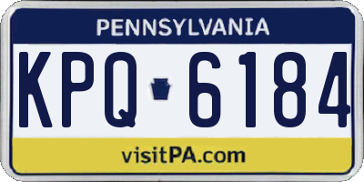 PA license plate KPQ6184