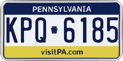 PA license plate KPQ6185