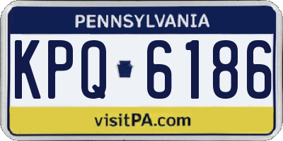 PA license plate KPQ6186