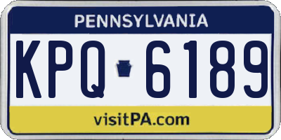 PA license plate KPQ6189