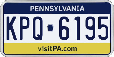 PA license plate KPQ6195