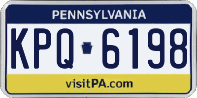 PA license plate KPQ6198