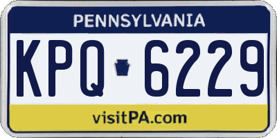 PA license plate KPQ6229
