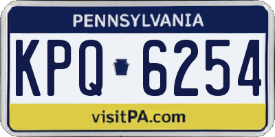 PA license plate KPQ6254