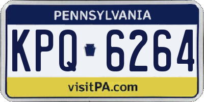 PA license plate KPQ6264
