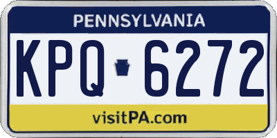 PA license plate KPQ6272
