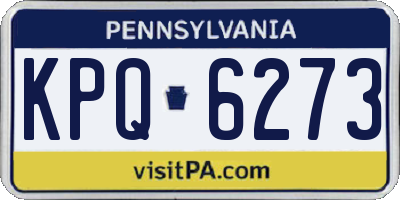 PA license plate KPQ6273