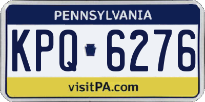 PA license plate KPQ6276
