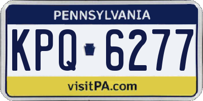 PA license plate KPQ6277