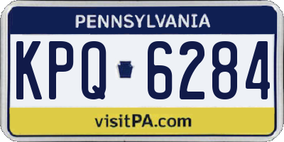 PA license plate KPQ6284