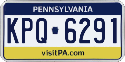 PA license plate KPQ6291