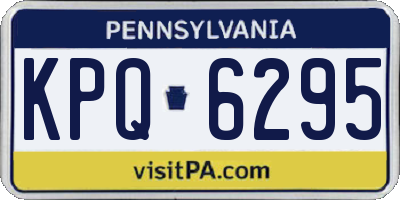 PA license plate KPQ6295