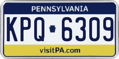 PA license plate KPQ6309
